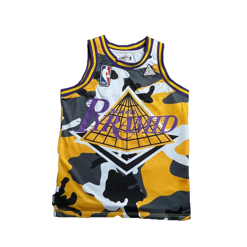 Black Pyramid Los Angeles Lakers NBA Jersey Men's Size Large Rare